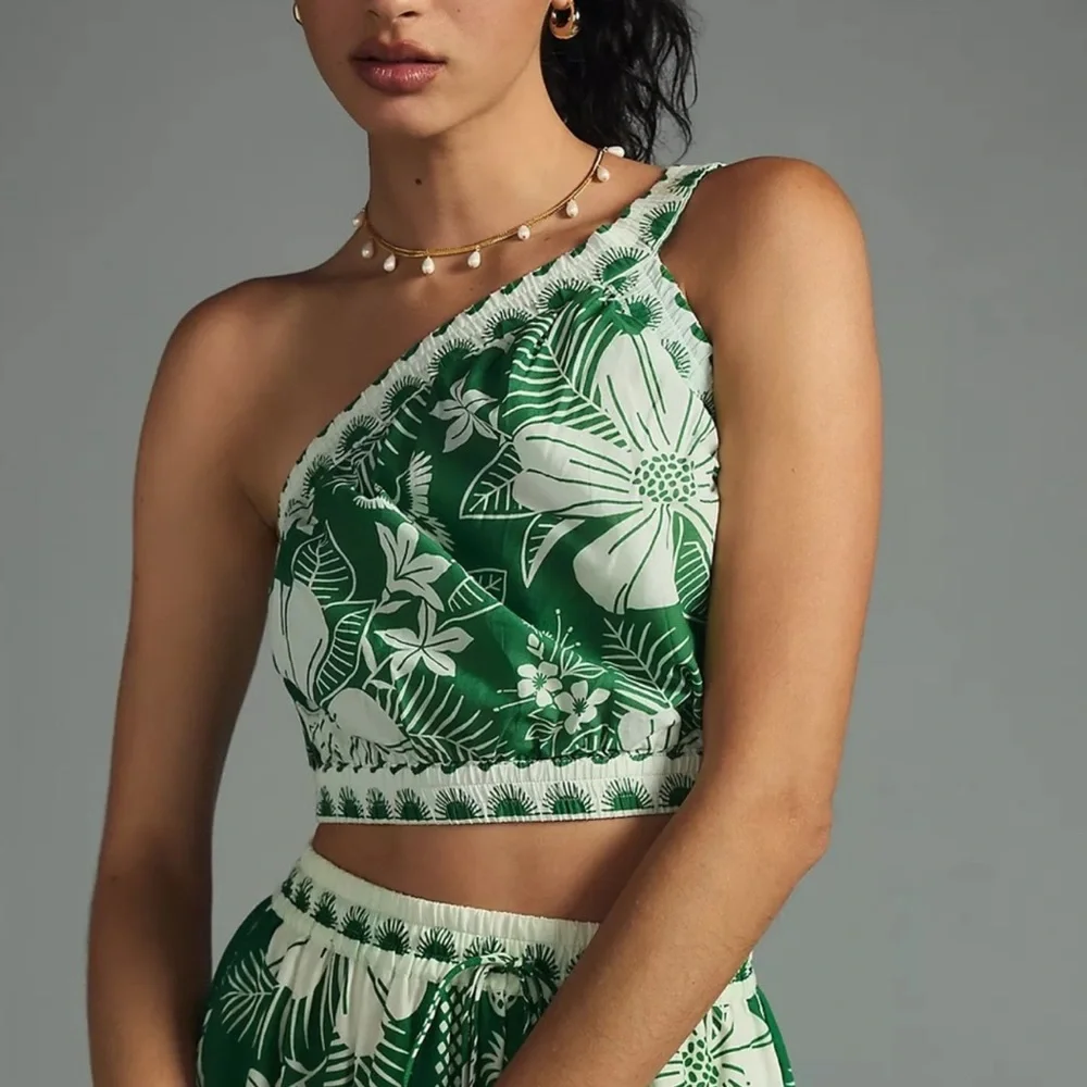 Farm Rio Macaw Elegance Crop Top - Picture 4 of 6